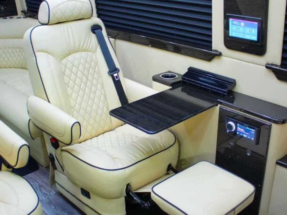Executive Sprinter cabin, facing captain's chairs