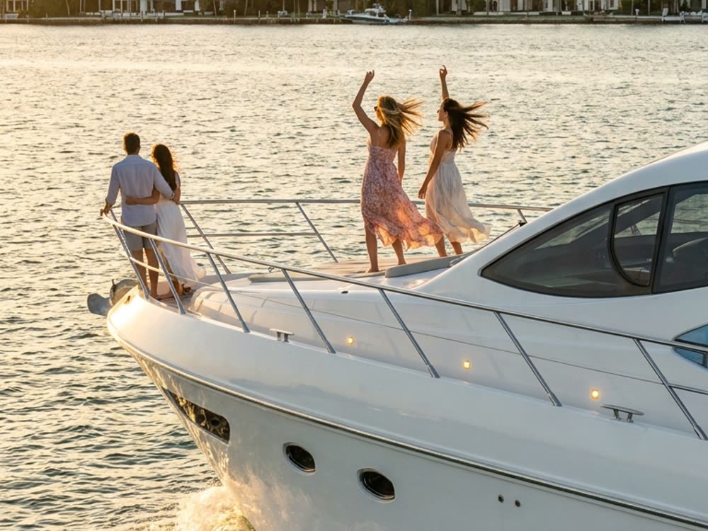 Yacht off Miami